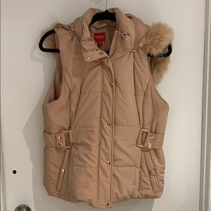Guess pink and rose gold puffer